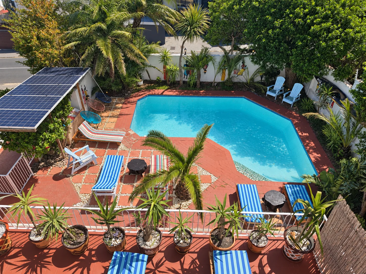 SeaViu pool and garden seen from above