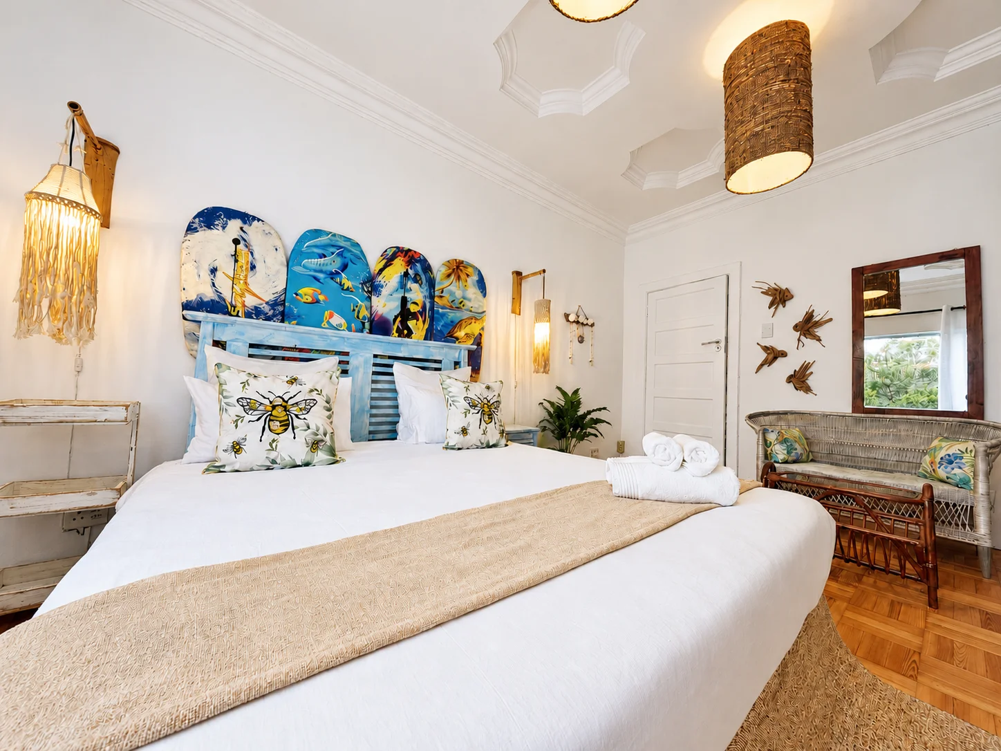Dolphin room with a king bed
